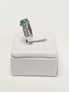 Anel em ouro branco 18K