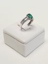 Anel em ouro branco 18K