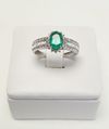 Anel em ouro branco 18K