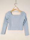 Blusa Cropped Renata Campos tricot