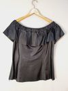 Blusa Claudia Martinez couro