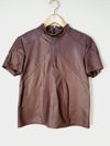 Blusa Reina couro