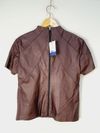 Blusa Reina couro