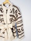 Casaco Crum tricot 