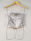 Blusa Cropped Liziane Richter couro 