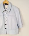 Camisa Cropped Zinnia couro