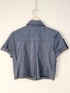 Camisa Cropped Tássia Ely couro
