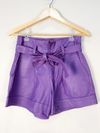 Shorts Tannerie couro