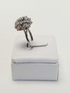Anel em ouro branco e chuveiro de diamantes 