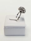 Anel em ouro branco e chuveiro de diamantes 