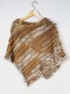 Poncho em pele