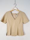 Blusa St. Trois couro