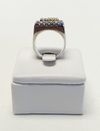 Anel em ouro branco 18K
