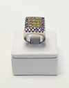 Anel em ouro branco 18K