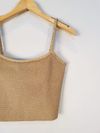 Blusa Cropped Mixed tricot 
