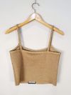 Blusa Cropped Mixed tricot 
