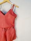 Conjunto Zinnia couro