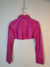 Camisa Cropped Juliana Sanmartin couro