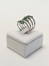 Anel Bruner ouro branco 18K 
