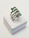 Anel Bruner ouro branco 18K 