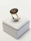 Anel Coliseu ouro amarelo 18K 