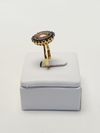 Anel Coliseu ouro amarelo 18K 
