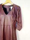 Vestido Verosenso couro