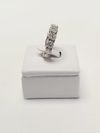 Anel J. A. ouro branco 18K 