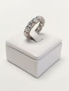 Anel J. A. ouro branco 18K 