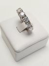 Anel J. A. ouro branco 18K 
