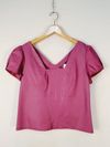 Blusa Angela Gigante couro