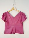 Blusa Angela Gigante couro