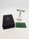 Brinco Camila Duarte ouro branco 18K 