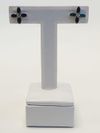 Brinco Camila Duarte ouro branco 18K 