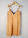 Vestido M. Leal couro 
