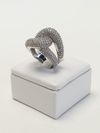 Anel em ouro branco 18K 