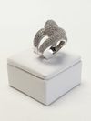 Anel em ouro branco 18K 