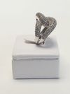 Anel em ouro branco 18K 