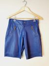 Shorts em couro