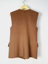 Colete Díomí cashmere pele