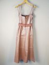 Vestido Juliana Sanmartin couro