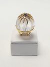 Anel Amsterdam Sauer Domo Cristal de Rocha 