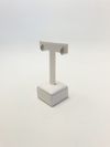 Argola ouro branco 18K 