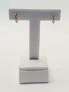 Argola ouro branco 18K 
