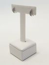 Argola ouro branco 18K 