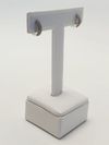Argola ouro branco 18K 