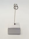 Argola ouro branco 18K 