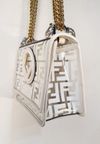 Bolsa Fendi Kan PVC e couro 