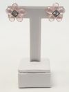 Brinco ouro branco 18K