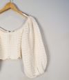 Blusa Cropped NV collab La Rouge Belle tricot